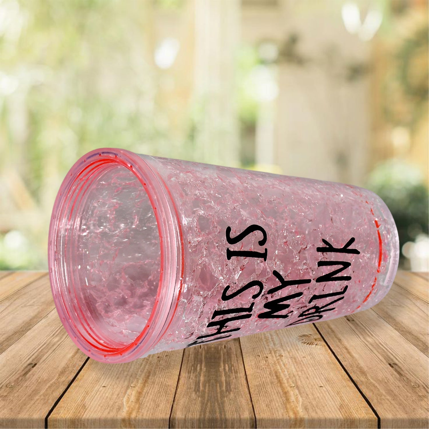 12694 Plastic Creative Cold Drink Cup, Reusable Tea Coffee Tumbler with Lid and Straw, Double Wall Plastic Drinking Sport Bottle, Travel Tumbler 12694 Plastic Creative Cold Drink Cup, Reusable Tea Coffee Tumbler with Lid and Straw, Double Wall Plastic Drinking Sport Bottle, Travel Tumbler